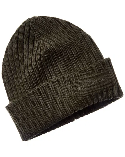 Givenchy 4g Wool Beanie In Brown