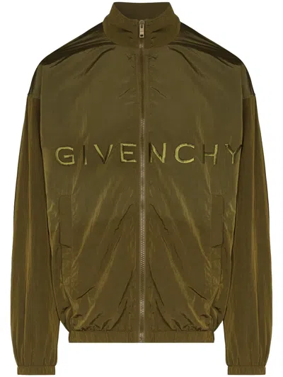 Givenchy 4g-embroidered Windbreaker In Green