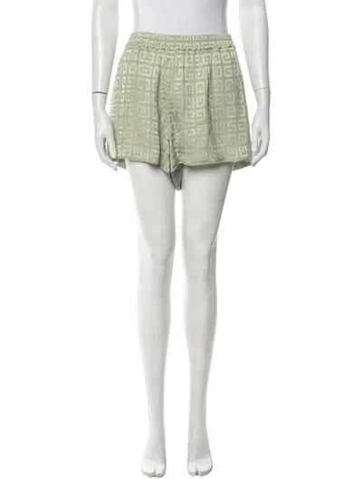 Pre-owned Givenchy Acetate Mini Shorts In Green