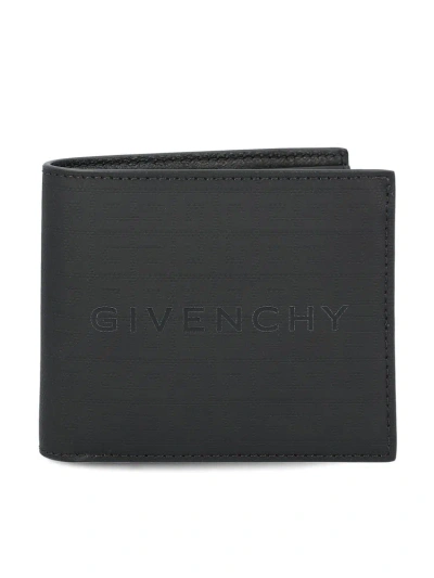 Givenchy Allover 4g Pattern Bifold Wallet In Black