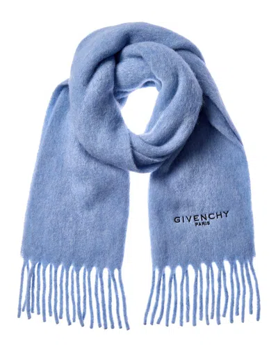 Givenchy Alpaca & Wool-blend Scarf In Blue