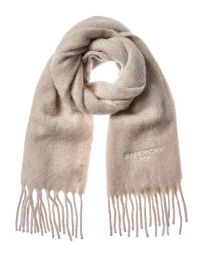 Givenchy Alpaca & Wool-blend Scarf In Gray