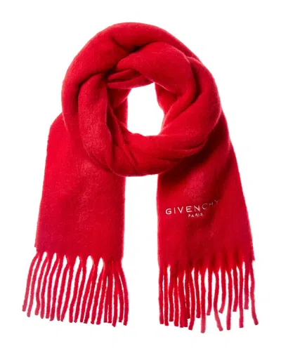 Givenchy Alpaca & Wool-blend Scarf In Red