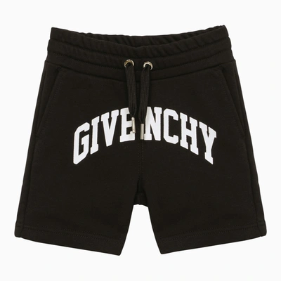 Givenchy Black Cotton Blend Short With Logo