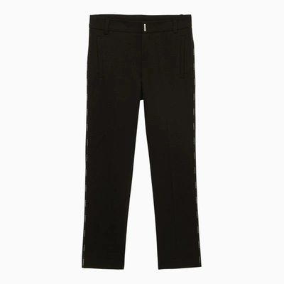 Givenchy Kids' Cotton Blend Trousers In Black