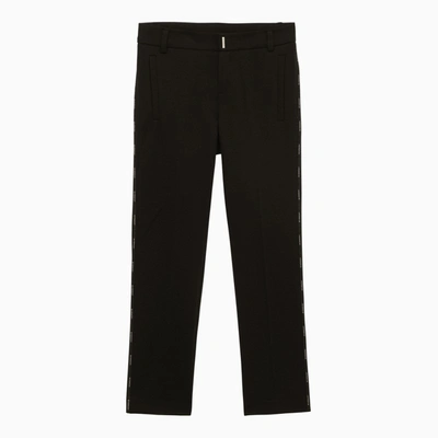 Givenchy Kids' Cotton Blend Pants In Black