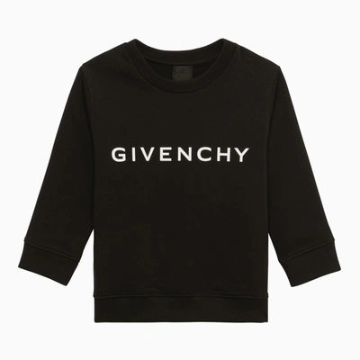 Givenchy Kids' Black Cotton Sweatshirt With Logo