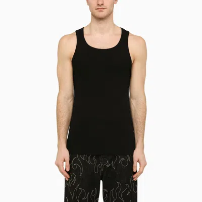 Givenchy | Black Ribbed Cotton Tank Top