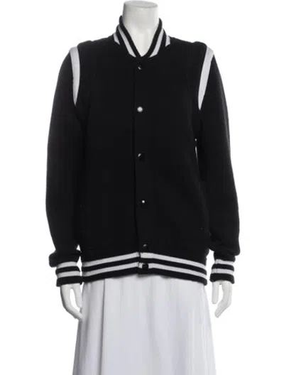 Pre-owned Givenchy Bomber Jacket In Black