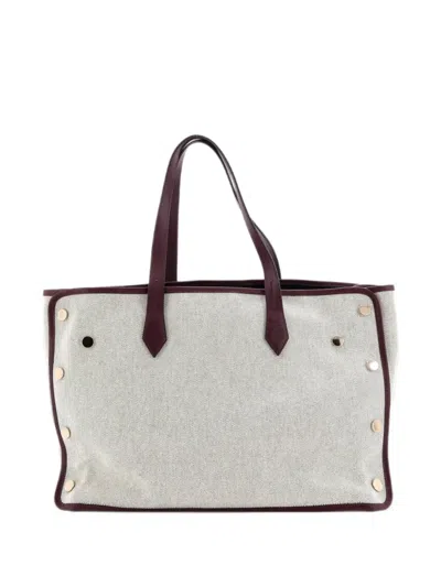 Pre-owned Givenchy Bond Shopper Canvas Large Tote Bag In Neutrals