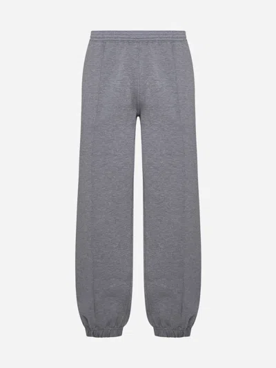 Givenchy Cotton Track Pants In Light Grey
