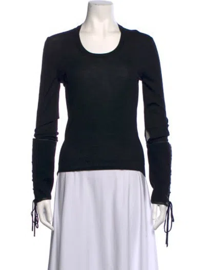 Pre-owned Givenchy Crew Neck Sweater In Black