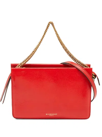 Pre-owned Givenchy Cross 3 Two-way Handbag In Red