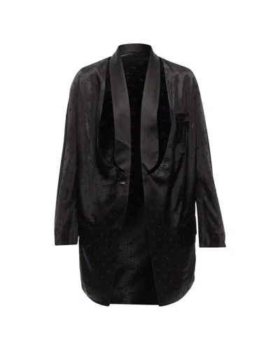 Pre-owned Givenchy Cutout Collar Robe Blazer, Size Fr 38 (authentic Pre-loved)
