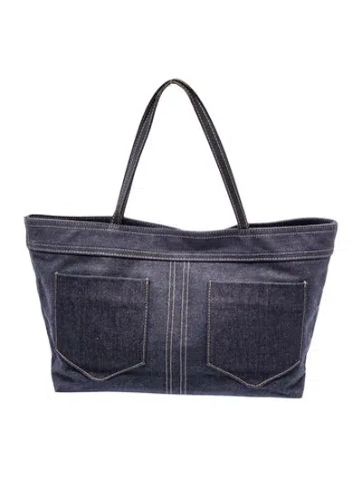Pre-owned Givenchy Denim Tote In Blue