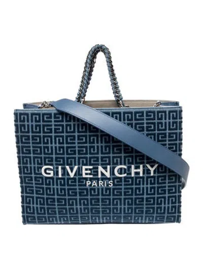 Pre-owned Givenchy Denim Tote In Blue