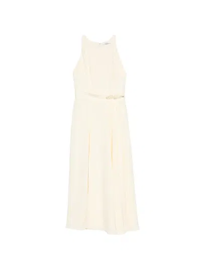 Givenchy Gathered Midi Dress In Neutral