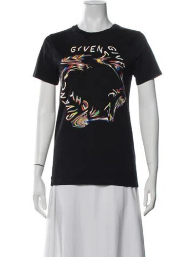Pre-owned Givenchy Kids' Girls' Graphic T-shirt Dress In Black