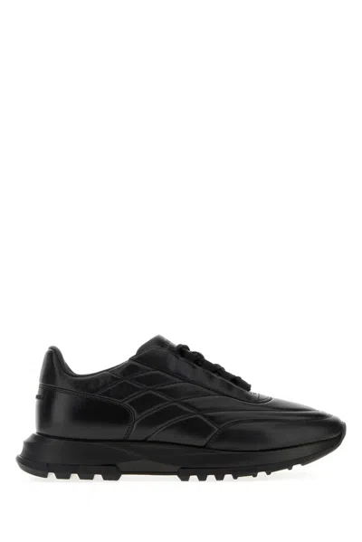 Givenchy Sneaker Trainers In Glossy Padded Leather In Black