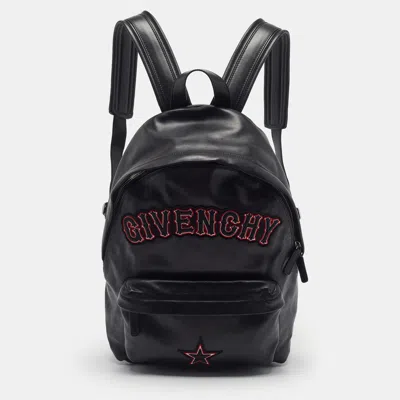 Pre-owned Givenchy Gothic Small Black Leather Backpack