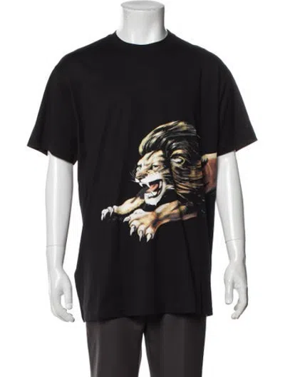 Pre-owned Givenchy Graphic Print Crew Neck T-shirt W/ Tags In Black