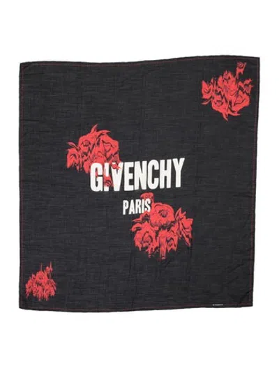 Pre-owned Givenchy Graphic Print Scarf In Black