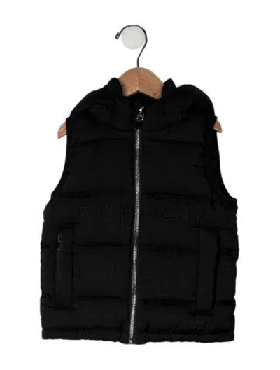 Pre-owned Givenchy Babies' Hooded Down Vest In Black