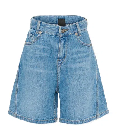 Givenchy Kids Denim Shorts In Blue