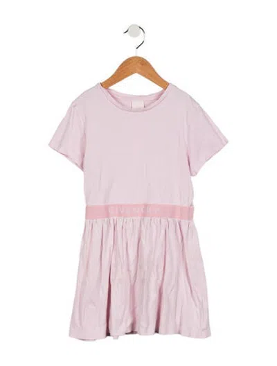 Pre-owned Givenchy Kids Girls' Embroidered Dress In Pink