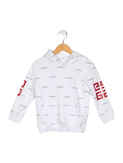 Pre-owned Givenchy Kids Long Sleeve Patterned Sweateshirt In White