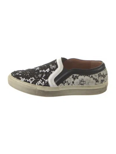 Pre-owned Givenchy Lace Lace Pattern Sneakers In Black/white