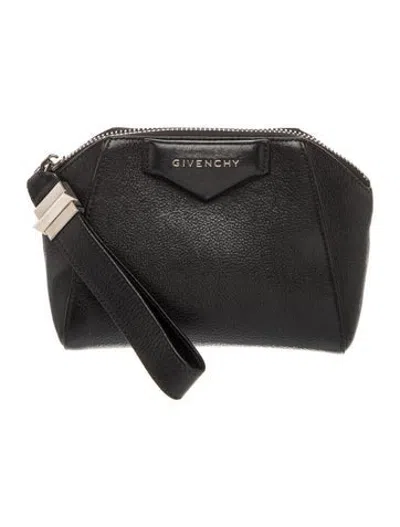 Pre-owned Givenchy Leather Clutch In Black