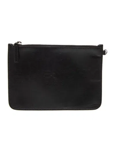 Pre-owned Givenchy Leather Clutch In Black