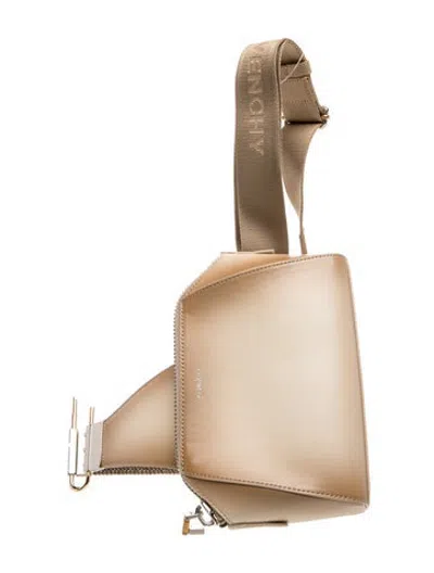 Pre-owned Givenchy Leather Crossbody Bag In Neutrals