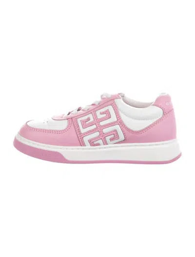 Pre-owned Givenchy Babies' Leather Low Top Sneakers In Pink