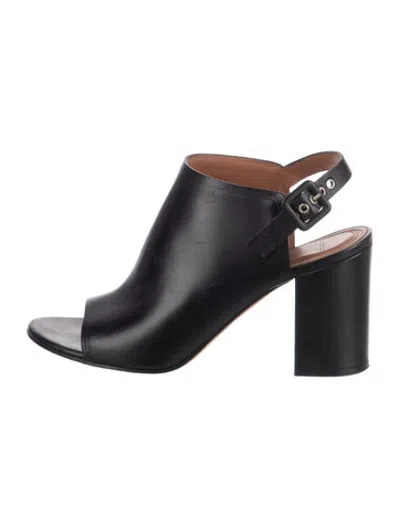 Pre-owned Givenchy Leather Sandals In Black