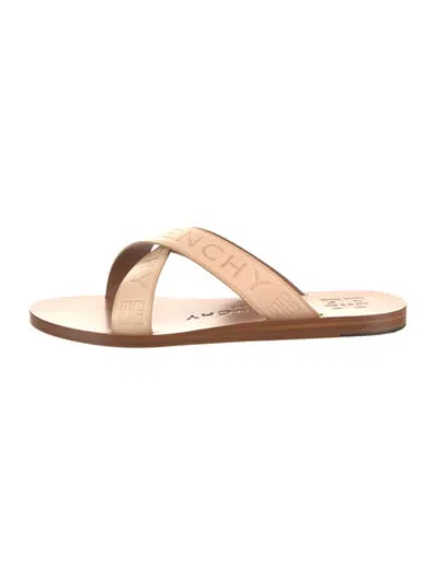 Pre-owned Givenchy Leather Sandals In Brown/neutrals