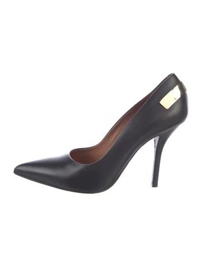 Pre-owned Givenchy Leather Studded Accents Pumps In Black