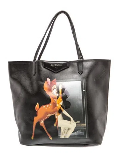 Pre-owned Givenchy Leather Tote In Black