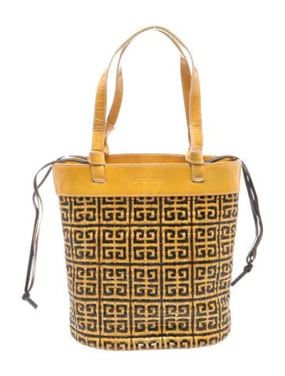 Pre-owned Givenchy Leather Tote In Yellow