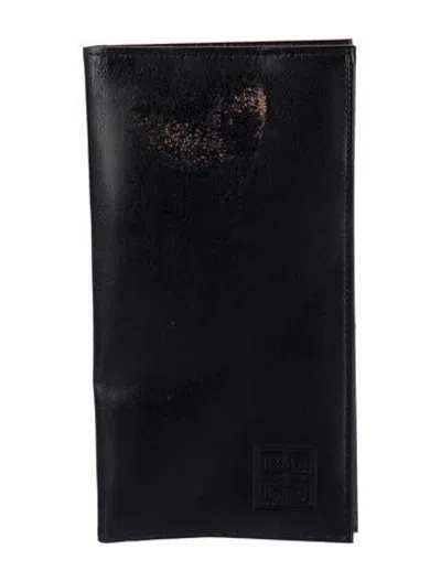 Pre-owned Givenchy Leather Wallet In Black