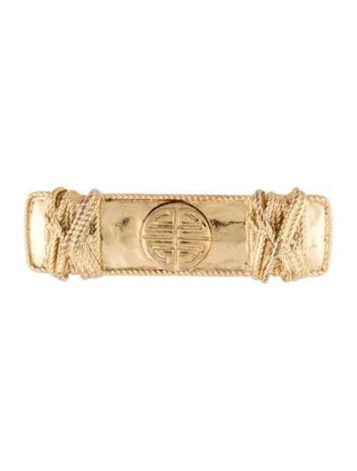 Pre-owned Givenchy Logo Pin Brooch In Multicolor