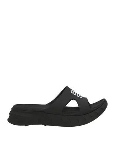 Givenchy Man Sandals Black Size 12 Rubber