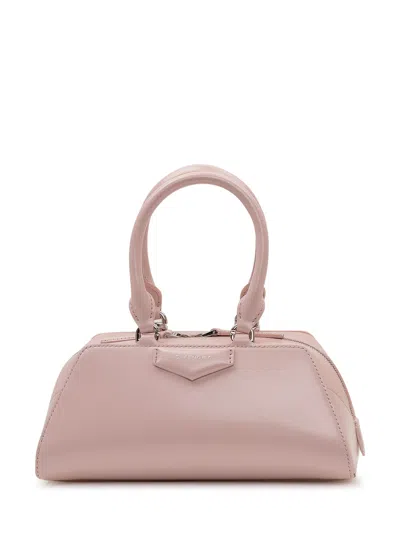 Givenchy Mini Antigona East-west Handbag In Baby Pink