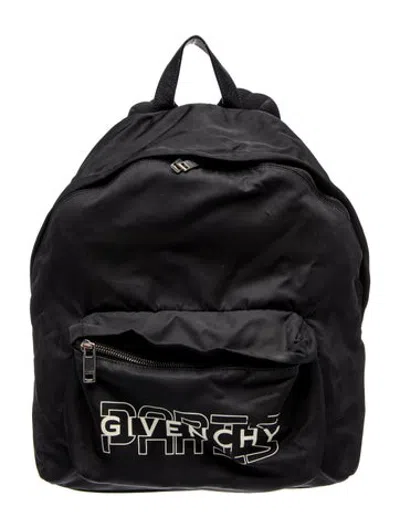Pre-owned Givenchy Nylon Backpack In Black