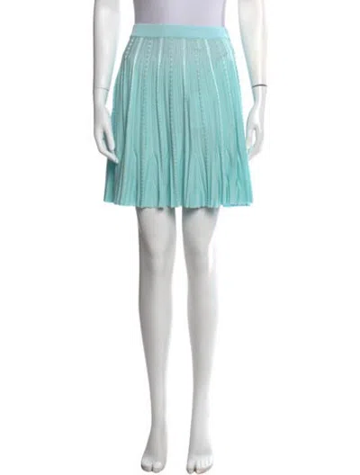 Pre-owned Givenchy Patterned Mini Skirt In Blue