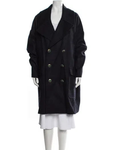 Pre-owned Givenchy Peacoat In Blue