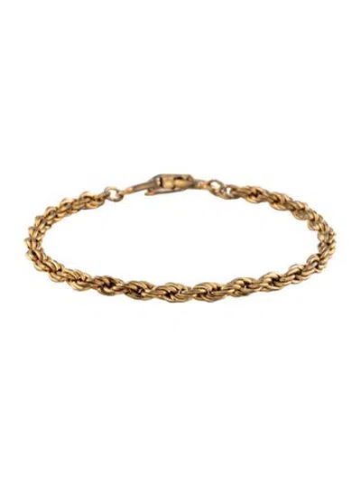 Pre-owned Givenchy Rope Chain Bracelet, 6.5" In Multicolor