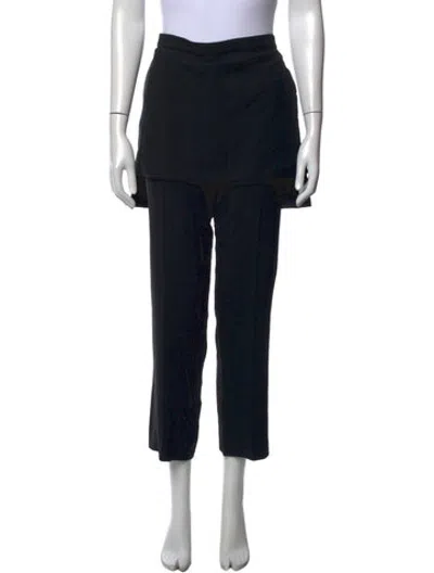 Pre-owned Givenchy Straight Leg Pants In Black