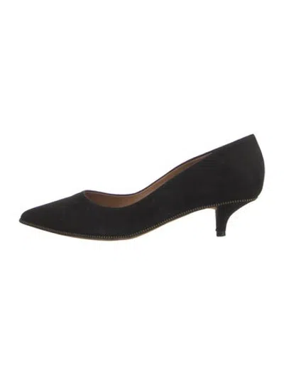 Pre-owned Givenchy Suede Studded Accents Pumps In Black